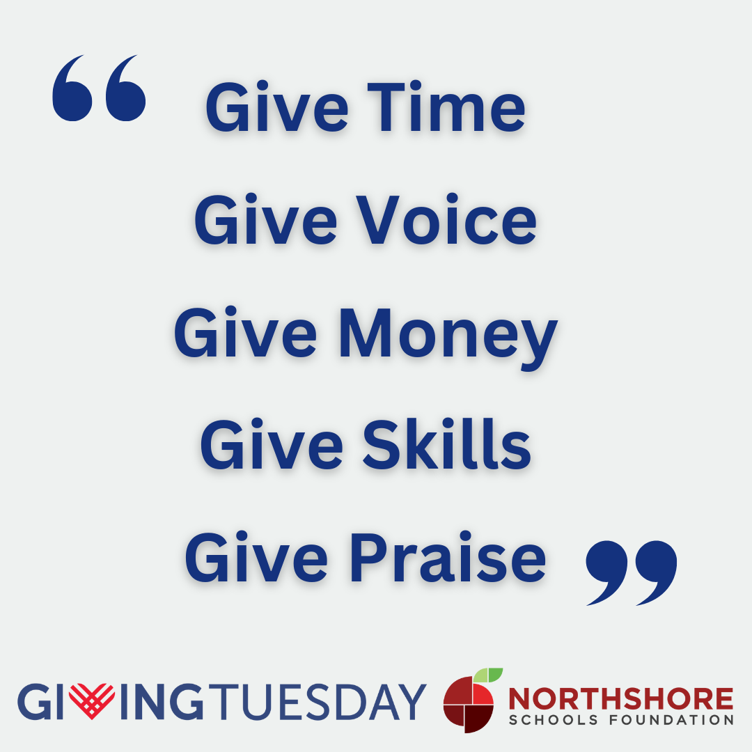 GivingTuesday Northshore Schools Foundation 